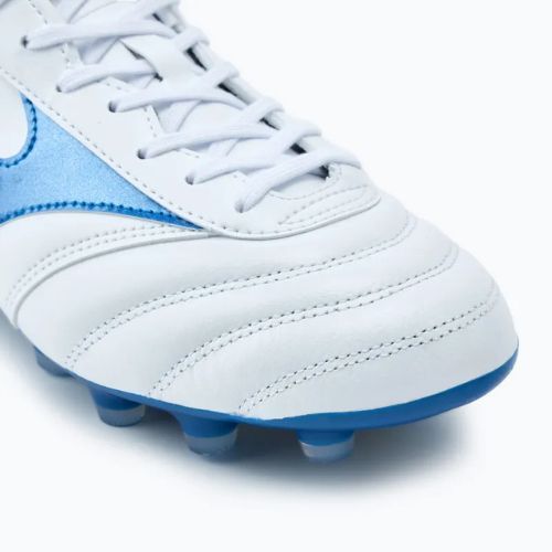 Pánské kopačky Mizuno Morelia II Pro MD white/laser blue/gold
