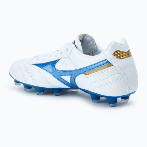 Pánské kopačky Mizuno Morelia II Pro MD white/laser blue/gold