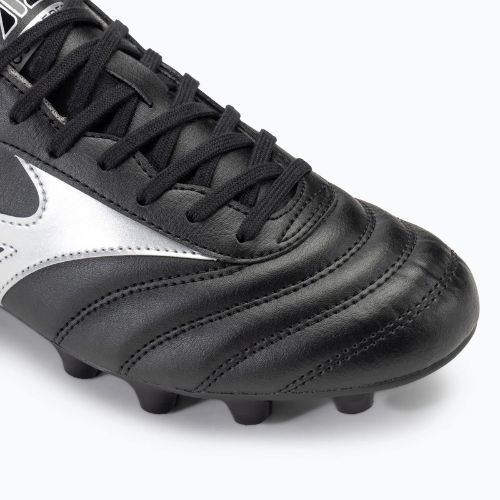 Pánské kopačky Mizuno Morelia II Club FG black/galaxy silver/dark shadow