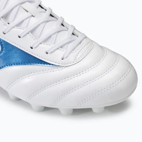 Pánské kopačky Mizuno Morelia II Club FG white/laser blue/gold