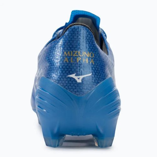 Pánské kopačky Mizuno α Elite FG white/laser blue/gold