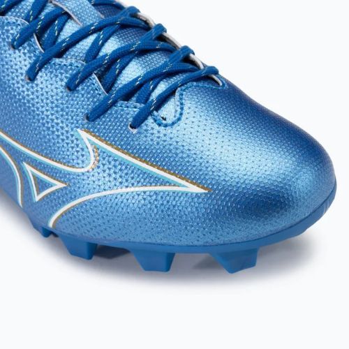 Pánské kopačky Mizuno α Select FG white/laser blue/gold