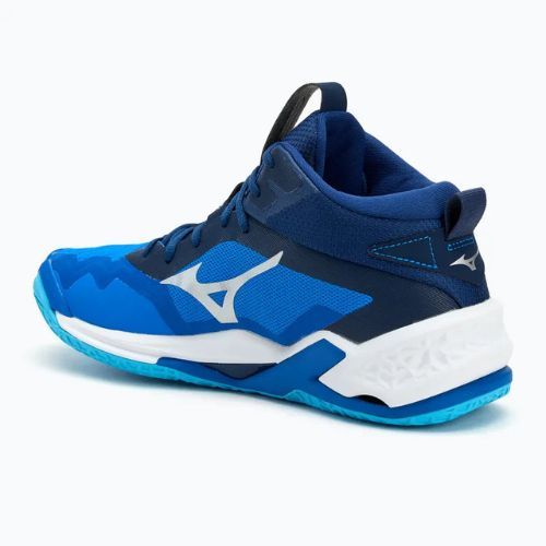 Pánské boty na házenou  Mizuno Wave Stealth Neo 2 Mid mugen blue/white/estate blue