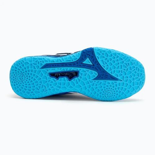 Pánské boty na házenou  Mizuno Wave Stealth Neo 2 Mid mugen blue/white/estate blue