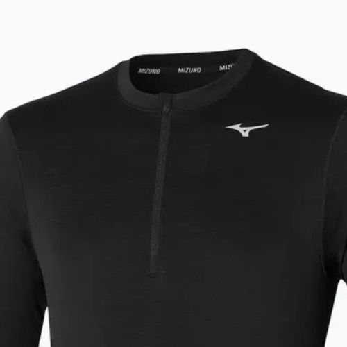 Pánské běžecké tričko longsleeve Mizuno Impulse Core Half Zip black