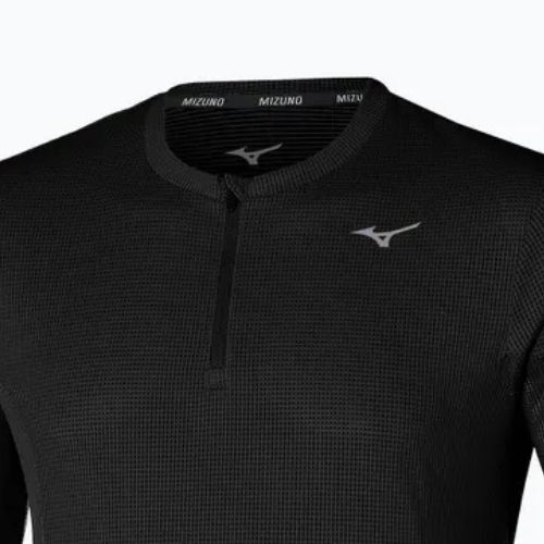 Pánské běžecké tričko longsleeve  Mizuno Dryaeroflow Half Zip black