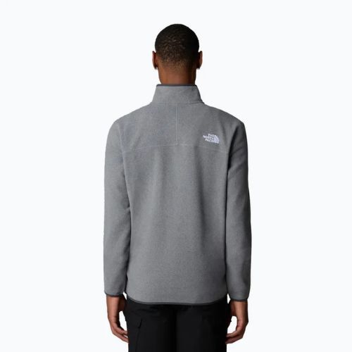 Pánská mikina The North Face 100 Glacier 1/4 Zip medium grey heather