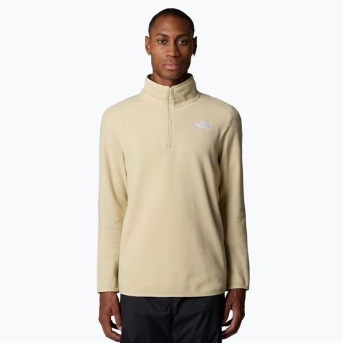 Pánská mikina The North Face 100 Glacier 1/4 Zip zion orange/concrete grey