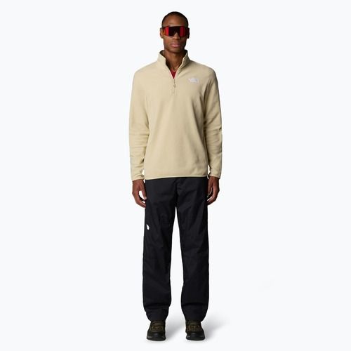 Pánská mikina The North Face 100 Glacier 1/4 Zip zion orange/concrete grey