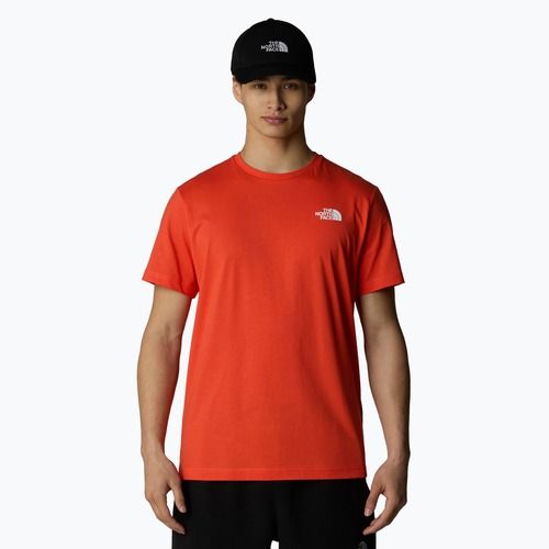Pánské tričko The North Face Box Nse crimson orange/black