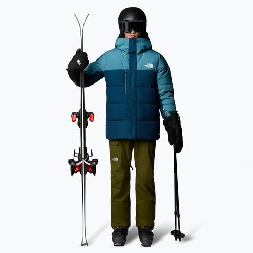 Pánská lyžařská bunda  The North Face Corefire Down Windstopper Jacket midnight petrol/algae blue
