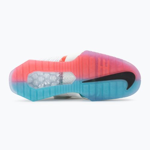 Limitovaná edice vzpěračských bot Nike Romaleos 4 bledě slonovinová/jasně karmínová/hyper fialová