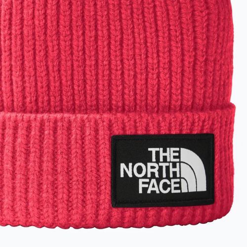 Dětská čepice The North Face TnF Box Logo Cuffed radiant poppy