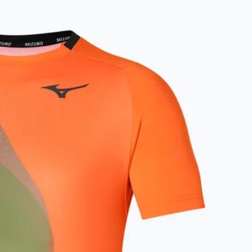 Pánské tenisové tričko Mizuno Release Shadow Tee vibrant orange