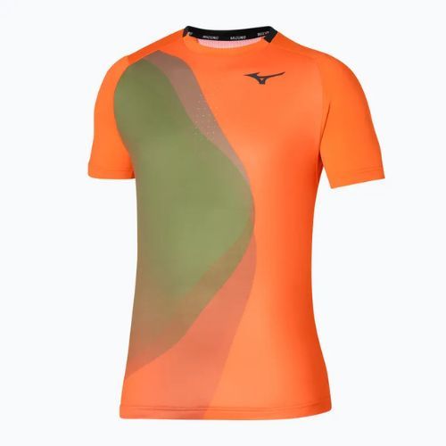Pánské tenisové tričko Mizuno Release Shadow Tee vibrant orange