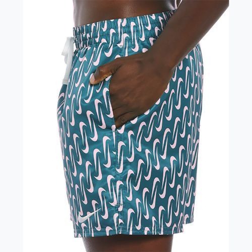 Pánské plavecké šortky Nike Swoosh Link 5" Volley dusty cactus