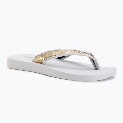 Dámské žabky PUMA Sandy Flip Metallic Shine puma white/puma gold
