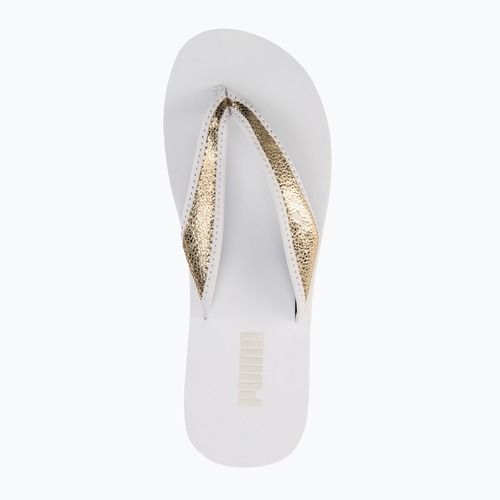 Dámské žabky PUMA Sandy Flip Metallic Shine puma white/puma gold