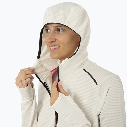 Dámská trekingová mikina Salewa Pedroc PL Hooded white