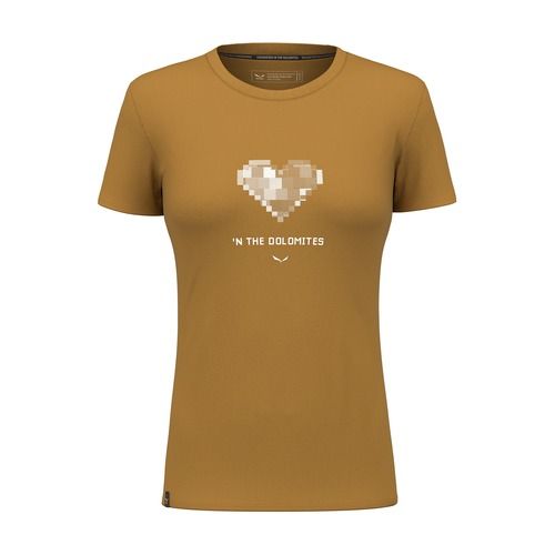 Dámské tričko Salewa Pure Heart Dry golden brown