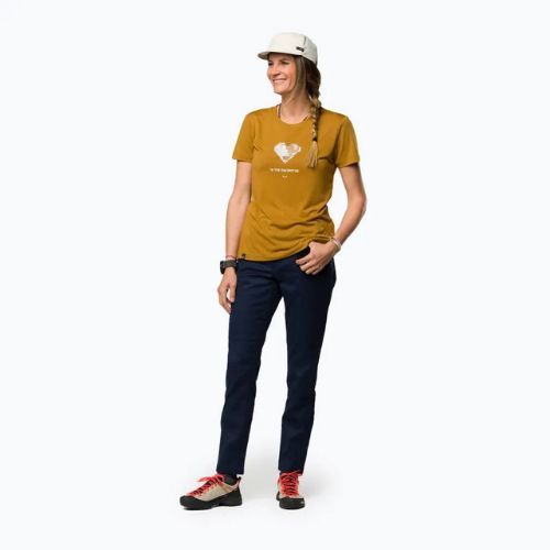 Dámské tričko Salewa Pure Heart Dry golden brown
