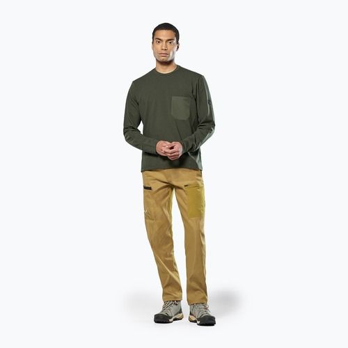 Pánská mikina Salewa Fanes Dry Pullover tmavě olivová