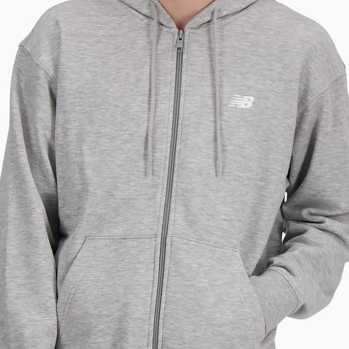 Pánská mikina New Balance Stacked Logo French athletic grey