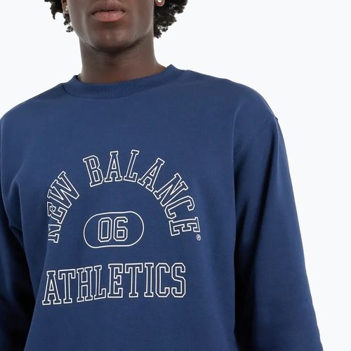 Pánská mikina New Balance Graphic Crew navy