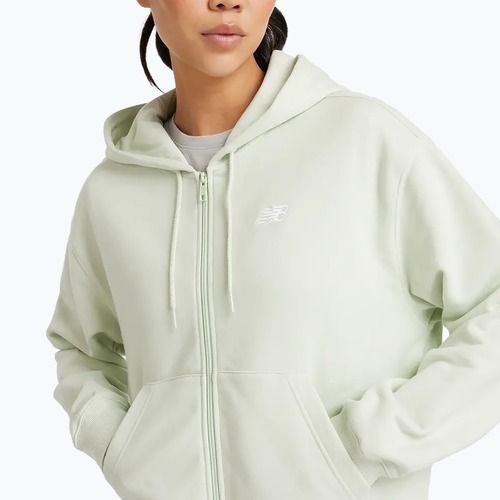 Dámská mikina New Balance French Terry Full Zip natural mint