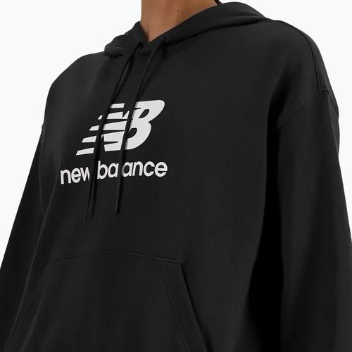 Dámská mikina New Balance French Terry Stacked Logo Hoodie black