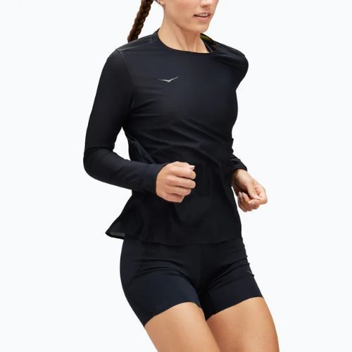 Dámské běžecké tričko Longsleeve HOKA Airolite Run black