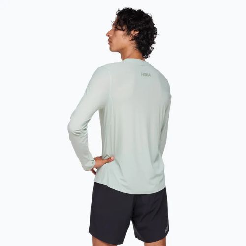 Pánské běžecké tričko Longsleeve  HOKA Airolite Run aloe vera
