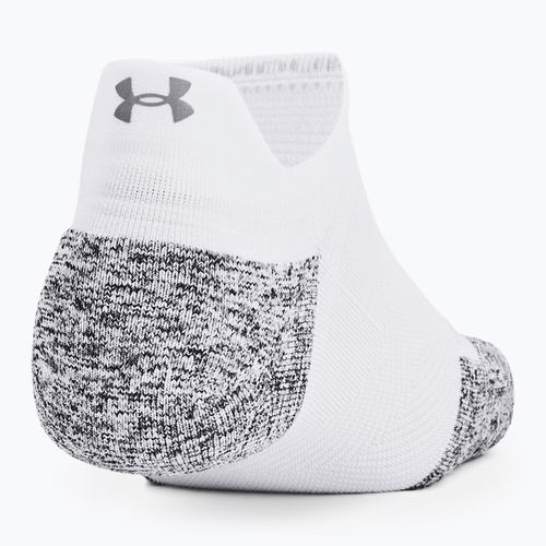 Běžecké ponožky Under Armour Dry Run Cushion No Show 3 pary white/halo gray/reflective