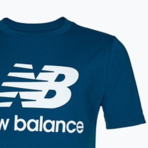Pánské tričko New Balance Essentials Stacked Logo blue