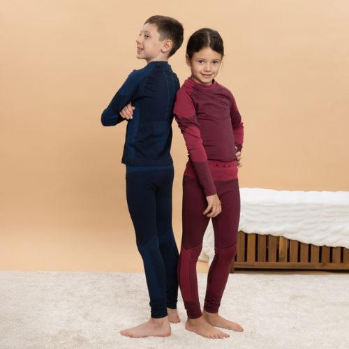 Komplet termoregulačního prádla dětského KADVA Frosty Jrg Set bezešvé růžové