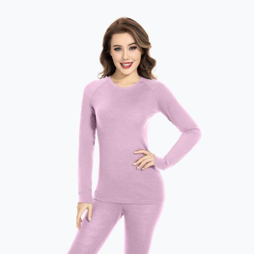 Dámské termoprádlo  WOOLCANO Merino SET0543 fialová