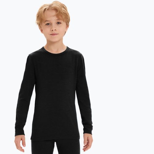 Dětské termoprádlo WOOLCANO Merino SET0683 černé