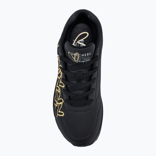 Dámské boty SKECHERS JGoldcrown Uno Golden Heart black/multicolor metallic