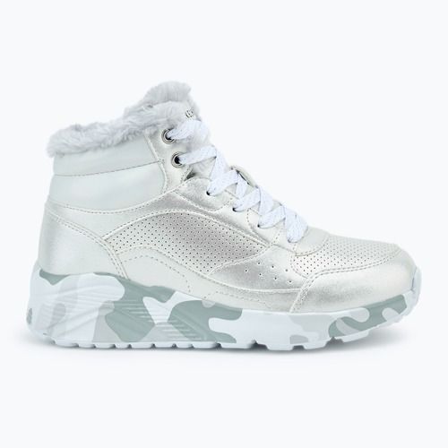 Dětské boty SKECHERS Uno Lite Camo Dazzle silver/grey