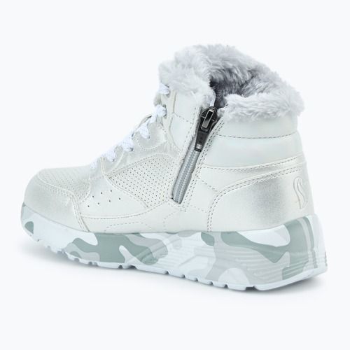 Dětské boty SKECHERS Uno Lite Camo Dazzle silver/grey