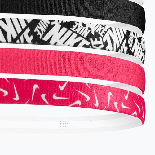 Čelenka Nike Headbands Printed 6 ks white/aster pink/black