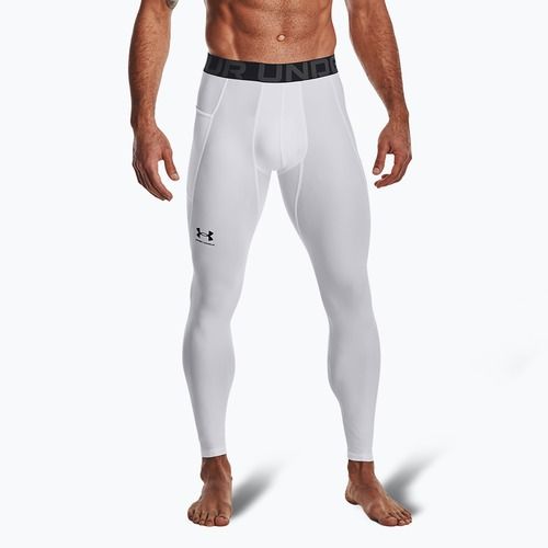 Pánské fitness  legíny Under Armour HeatGear white/black