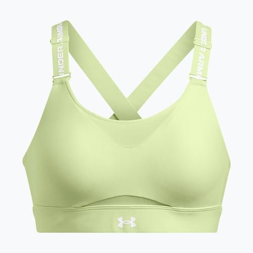 Fitness podprsenka  Under Armour Infinity High 2.0 retro green/white