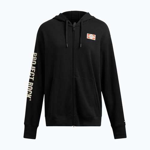 Dámská mikina  Under Armour Project Rock HWT black/silt/team orange Full Zip Hard at Work black/silt/team orange