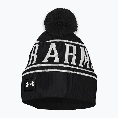 Pánská zimní čepice Under Armour Halftime Pom Beanie black/white/white