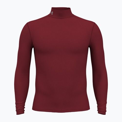 Pánské tričko longsleeve Under Armour Elite Mock CG cardinal/metallic silver