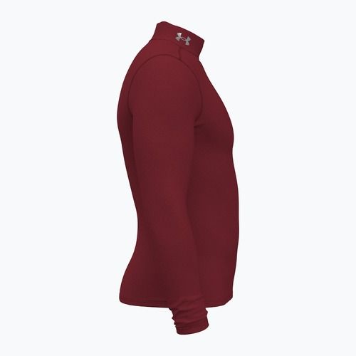 Pánské tričko longsleeve Under Armour Elite Mock CG cardinal/metallic silver