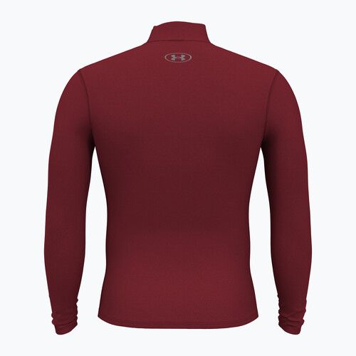 Pánské tričko longsleeve Under Armour Elite Mock CG cardinal/metallic silver