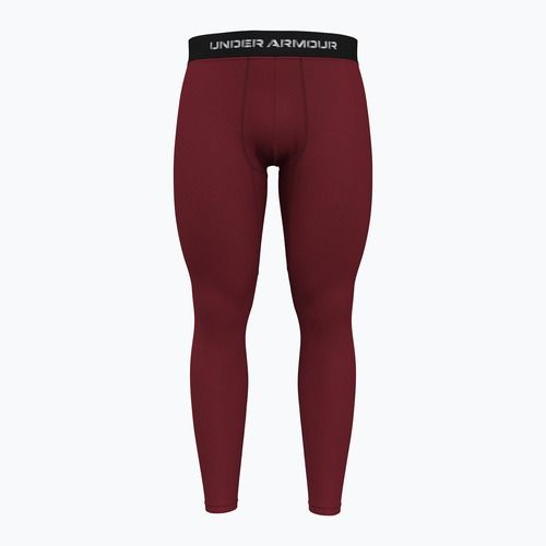 Pánské fitness legíny Under Armour Elite CG cardinal / metallic silver