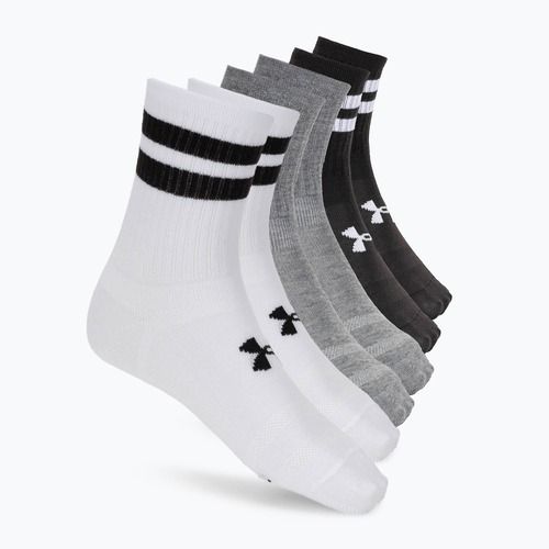 Ponožky Under Armour Essential Crew 6 Pack white/white/black